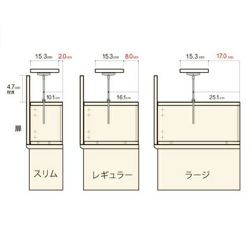 シェルフィット/オーダーメイド突っ張り強化板〔幅30～44cm〕