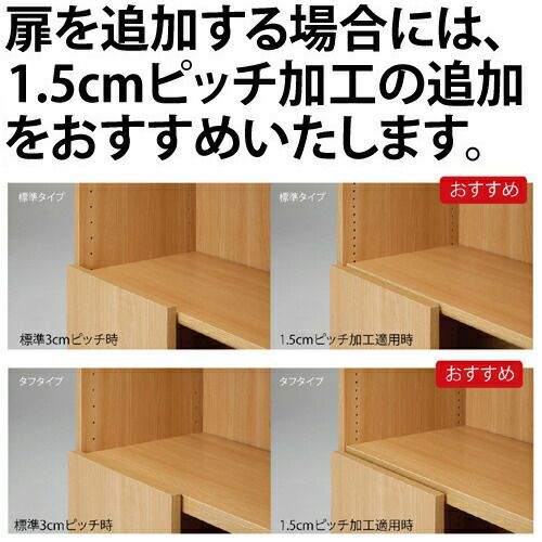 シェルフィット/オーダーメイド本体扉8015-24R〔type80専用・幅15～24cm・右開き〕【大洋】