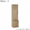 壁面収納MIEL-3/ミールキャビネット４０－ＴＮＴ／Ｌ左開き【国産】【ユニット】【すえ木工】