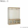 壁面収納MIEL-3/ミールＴＶボード1２０－ＴＶ【国産】【ユニット】【すえ木工】