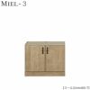 壁面収納MIEL-3/ミールミニタイプキャビネットmini６０－Ｔ【国産】【ユニット】【すえ木工】