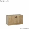 壁面収納MIEL-3/ミールミニタイプキャビネットmini８０－Ｔ【国産】【ユニット】【すえ木工】