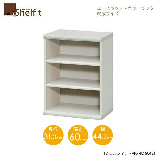 エースラック/カラーラックAR/NC6045〔高さ60・幅44.2・奥行31（cm）〕【シェルフィット】【収納】【棚】【本棚】【5色】【組み立て家具】【大洋】