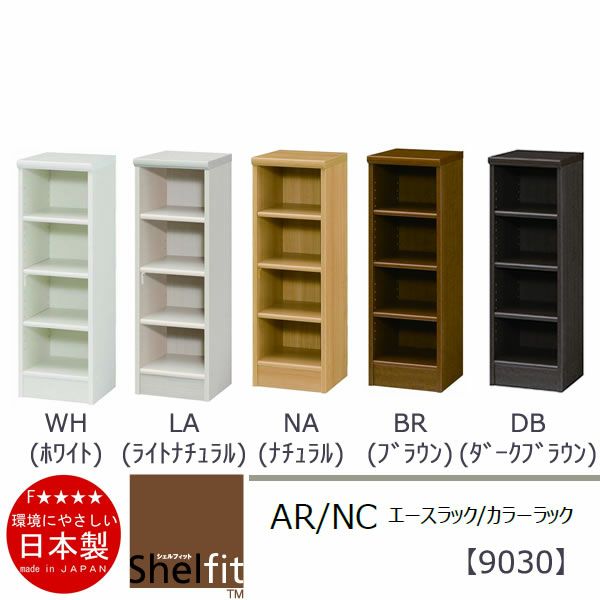 エースラック/カラーラックAR/NC9030〔高さ88.1・幅28.6・奥行31（cm）〕【シェルフィット】【収納】【棚】【本棚】【5色】【組み立て家具】【大洋】