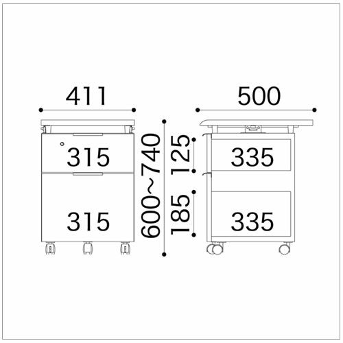 ＪＤ〔ジェイディー〕ワゴンＡ【組み合わせ/オフィス/リビング学習/日本製/小島工芸】
