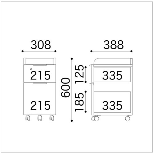 ＪＤ〔ジェイディー〕ワゴンＣ【組み合わせ/オフィス/リビング学習/日本製/小島工芸】