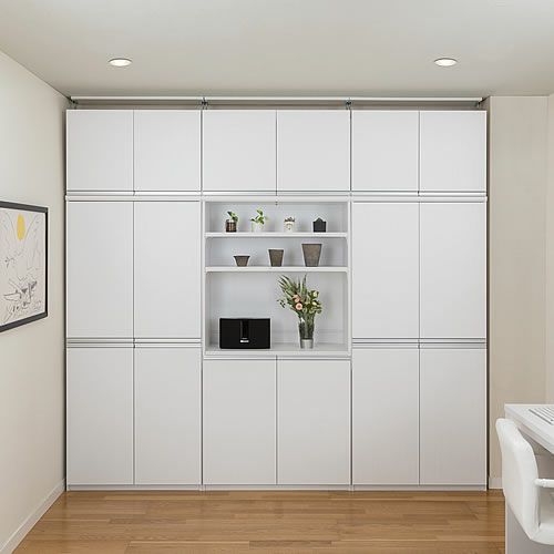 シェルフィット/オーダーメイド本体扉ラインハンドルタイプ5060-90〔type49専用・幅60～90cm・両開き〕【オプション/シェルフィット/収納/棚/本棚/カラー豊富/組み立て家具/大洋〕】