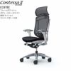コンテッサセコンダCC87BZ/ポリッシュ/ホワイト/座面クッション/ランバーサポート/ヘッドレスト【コンテッサ/オフィス/ホームオフィス/カラー豊富/高機能チェア/スタイリッシュ/オカムラ/】
