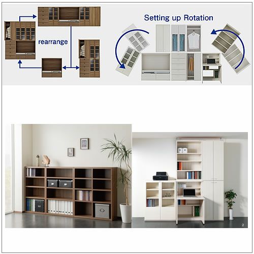 リビングシェルフ棚（オープン）/LFS-90【書棚/収納/リビング/ダイニング/ホームオフィス/フナモコ】
