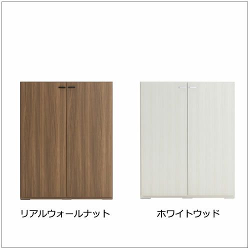 リビングシェルフ棚（板戸）/KFS-90【書棚/収納/リビング/ダイニング/ホームオフィス/フナモコ】