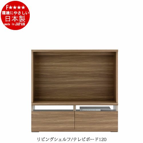 リビングシェルフテレビボード/LTS-120【家電収納/収納/リビング/ダイニング/ホームオフィス/フナモコ】