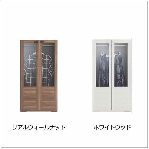 リビングシェルフワードローブ（ガラス戸）GCS-60