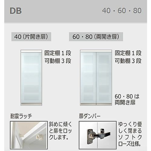 食器棚ブランシェ〔上台〕60ダイニング【キッチンボード/収納/オリジナル/高橋木工】