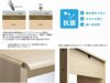 天板の縁を丸くすることで、長時間の作業でも腕や肘をやさしくサポート