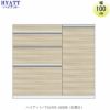 キッチンボードHYATT（ハイアット）奥行45cmタイプ下台HY-100DR（右開き）【食器棚/家電収納/マンションサイズ/奥行45cm/カラーオーダー/片づけ上手/SAクラフト】