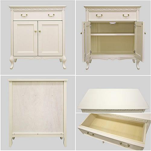 フルールコンソールキャビネットWH【インテリア/リビング/ダイニング/収納/クラシカル/東海家具】