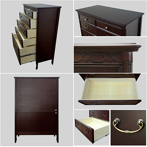 フルールハイチェスト90DM【インテリア/リビング/ダイニング/クラシカル/東海家具】