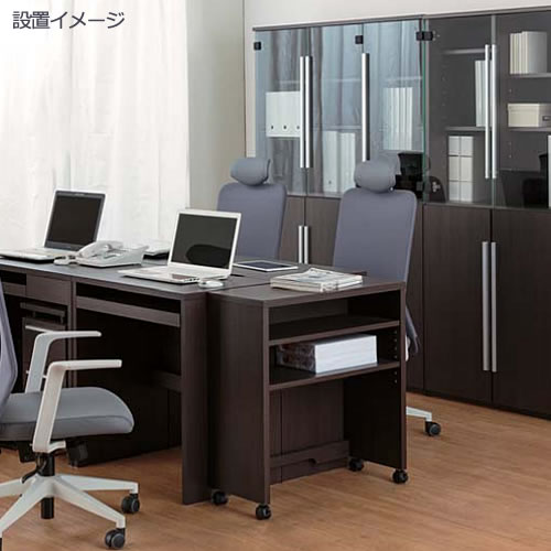 COM-1C1D-70上棚ウッディウェンジ【書斎デスク/テレワーク/ホームオフィス/国産家具/小島工芸】