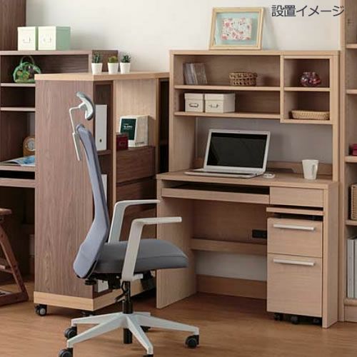 COM-1C1D-100デスクチェリーナチュラル【オーダー/書斎デスク/テレワーク/ホームオフィス/国産家具/小島工芸】