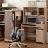 COM-1C1D-100デスクチェリーナチュラル【オーダー/書斎デスク/テレワーク/ホームオフィス/国産家具/小島工芸】