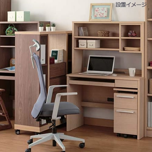 COM-1C1B-120H書棚チェリーナチュラル【オーダー/受注生産/書斎デスク/テレワーク/ホームオフィス/国産家具/小島工芸】