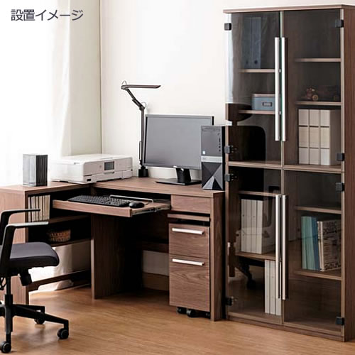 COM-1C1B-80S書棚ウォールモカ【オーダー/受注生産/書斎デスク/テレワーク/ホームオフィス/国産家具/小島工芸】