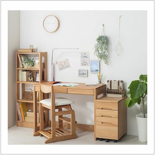 ワゴン2012・3000共通袖/薄型（堀田木工）【学習家具/学習デスク/ワゴン/木製/ラック/堀田木工】