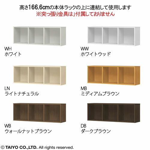 チョイスグリッドラックCGR上置き4012R〔奥行29.6cm〕【多目的ラック/オープンラック/リビング収納/オフィス/ショップ/大洋】