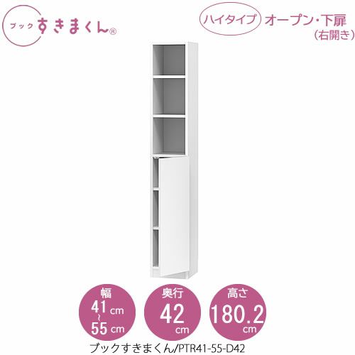 ブックすきまくんBSDPTR41-55/D42【リビング/書斎/書棚/壁面収納/組合せ】