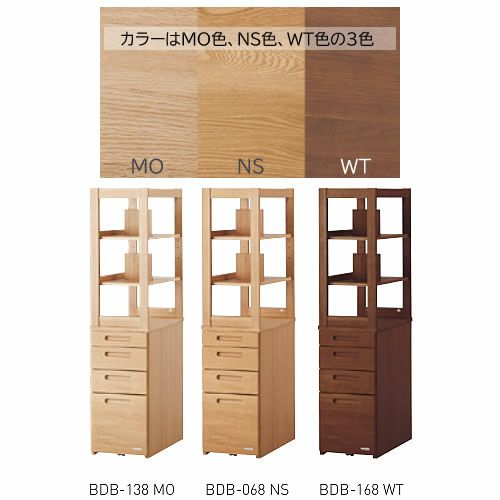 BEENO〔ビーノ〕BDB-068NSチェストシェルフ【ナチュラル/学習家具/リビング/シンプル/コイズミ】