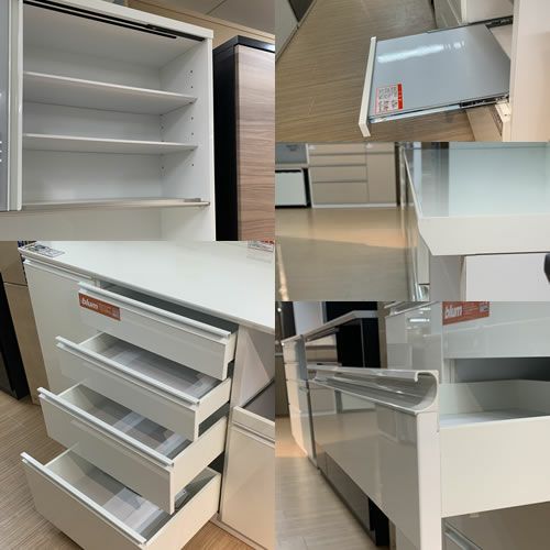 ココットW100オープン/ホワイト【食器棚/ナチュラル/シンプル/高橋木工】