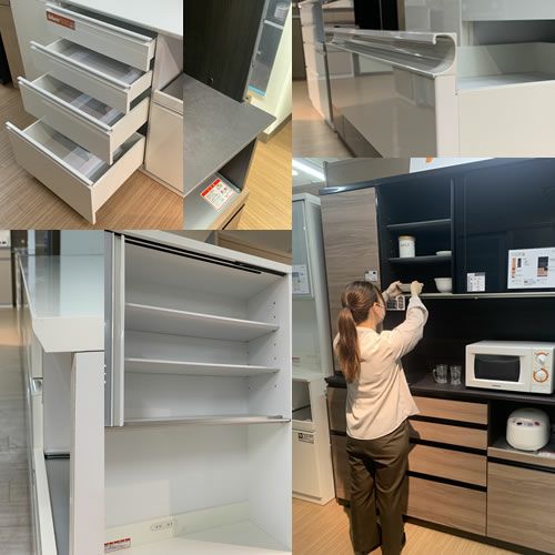 ココットW160オープン/ミディアム【食器棚/ナチュラル/シンプル/高橋木工】