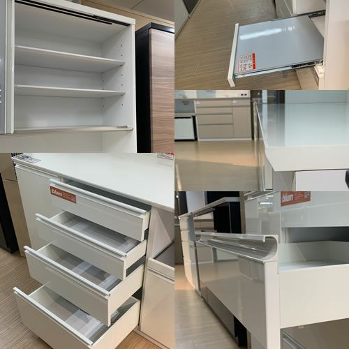 ココットS130オープン/ホワイト【食器棚/ナチュラル/シンプル/高橋木工】