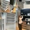 ココットW110カウンター/ホワイト【食器棚/ナチュラル/シンプル/高橋木工】