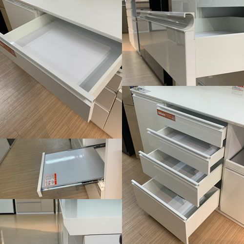 ココットS150カウンター/ホワイト【食器棚/ナチュラル/シンプル/高橋木工】