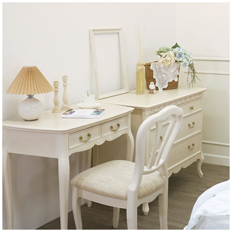 フルールLDチェアWH【インテリア/クラシカル/東海家具】