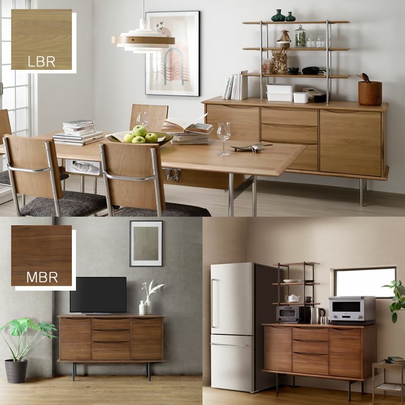 TR160カウンター/MBR/ステン【ダイニング/カフェ風/収納/サンキコーポレーション】