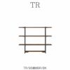 TRオプション95棚/MBR/BK【ダイニング/カフェ風/収納/サンキコーポレーション】