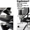 エルゴヒューマンエンジョイ２/ロータイプ/EJ２-LAM-GF【Ergohuman/オフィスチェア/在宅/ホームオフィス/関家具】