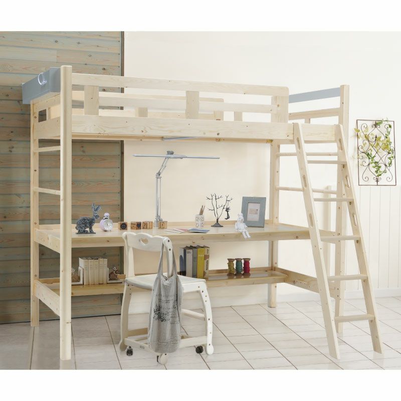 サンロフトベッド【光製作所/サンデスク/安心設計】