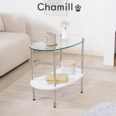 SEMPRE Villa MILANOプライウッドサイドテーブル/ガラス付/美品 Amazon.com: VILAWLENCE Coffee Table Set of 2, Modern Gold