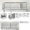 モアα（アルファ）T上置き80高さ40cm～59cm【ユニット食器棚】【転倒防止機能付き】【高橋木工】