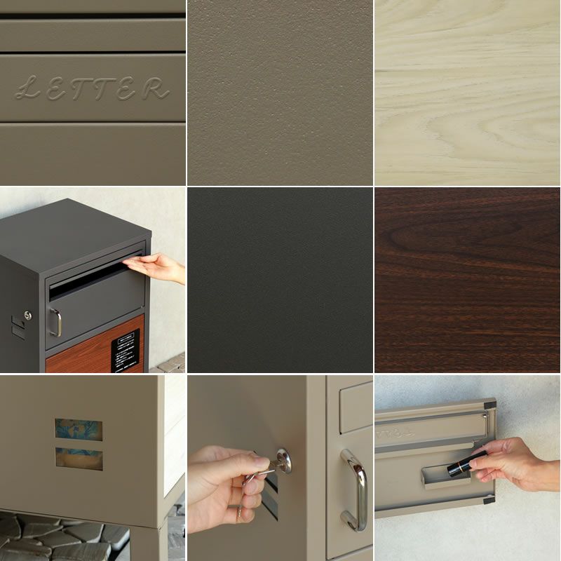 MOJYUモジュ宅配ボックス付ポストダンテ